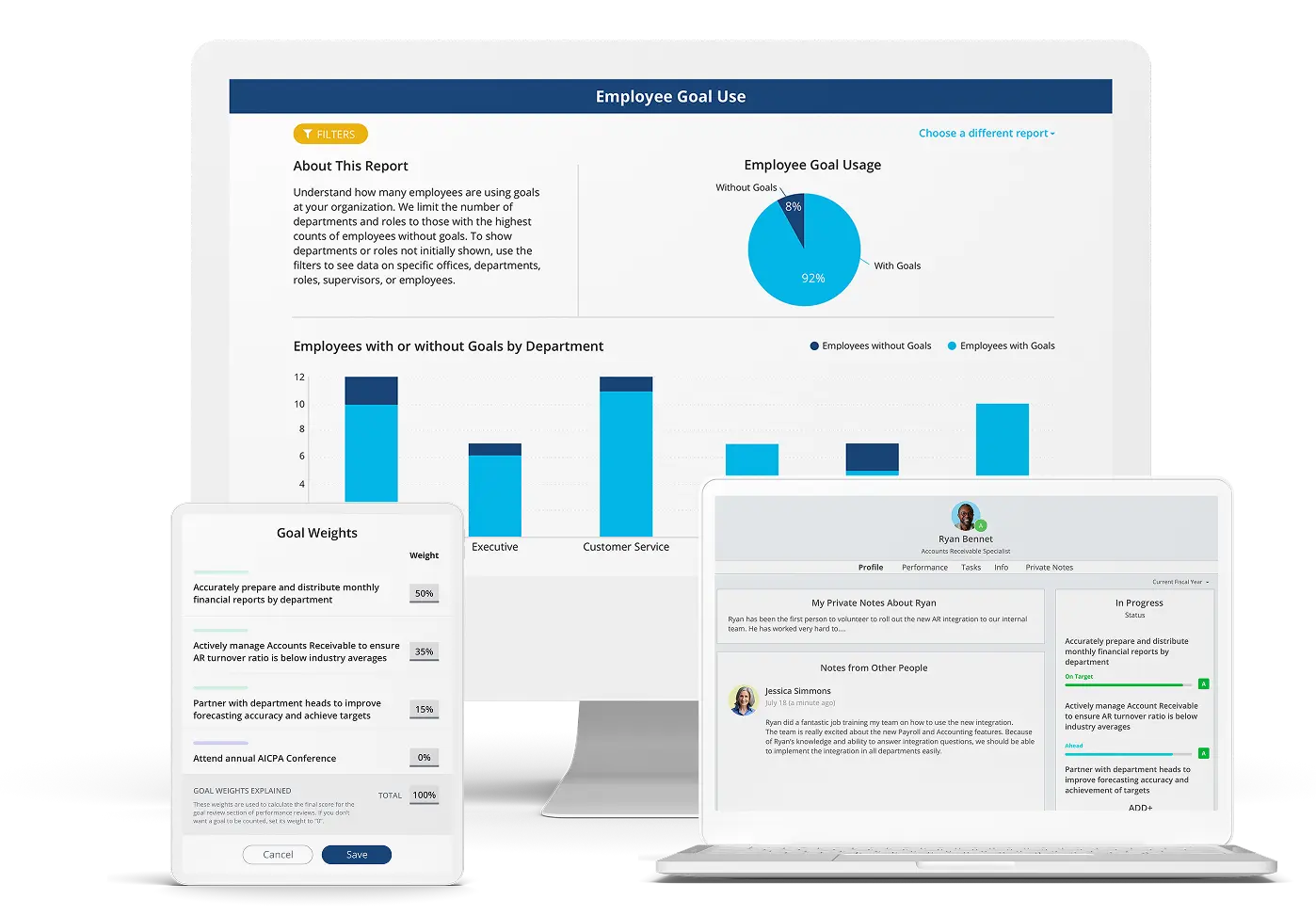 ClearCompany Learning Management System Dashboard Mockup