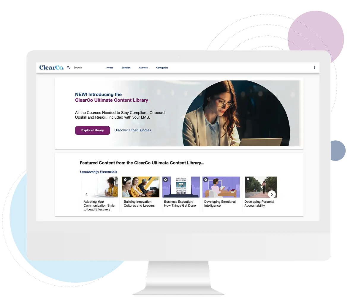 learning dashboard mockup